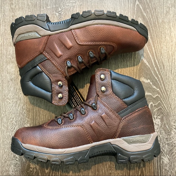 Die Hard Brown 6” Soft Toe Hiking Boots Size 9 NWOB - Picture 2 of 11